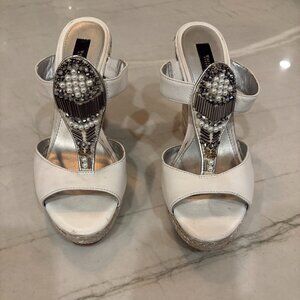 White House Black Market Heeled Sandles